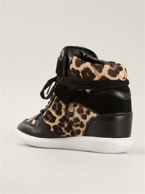 michael kors leopard wedges|Michael Kors wedge sale.